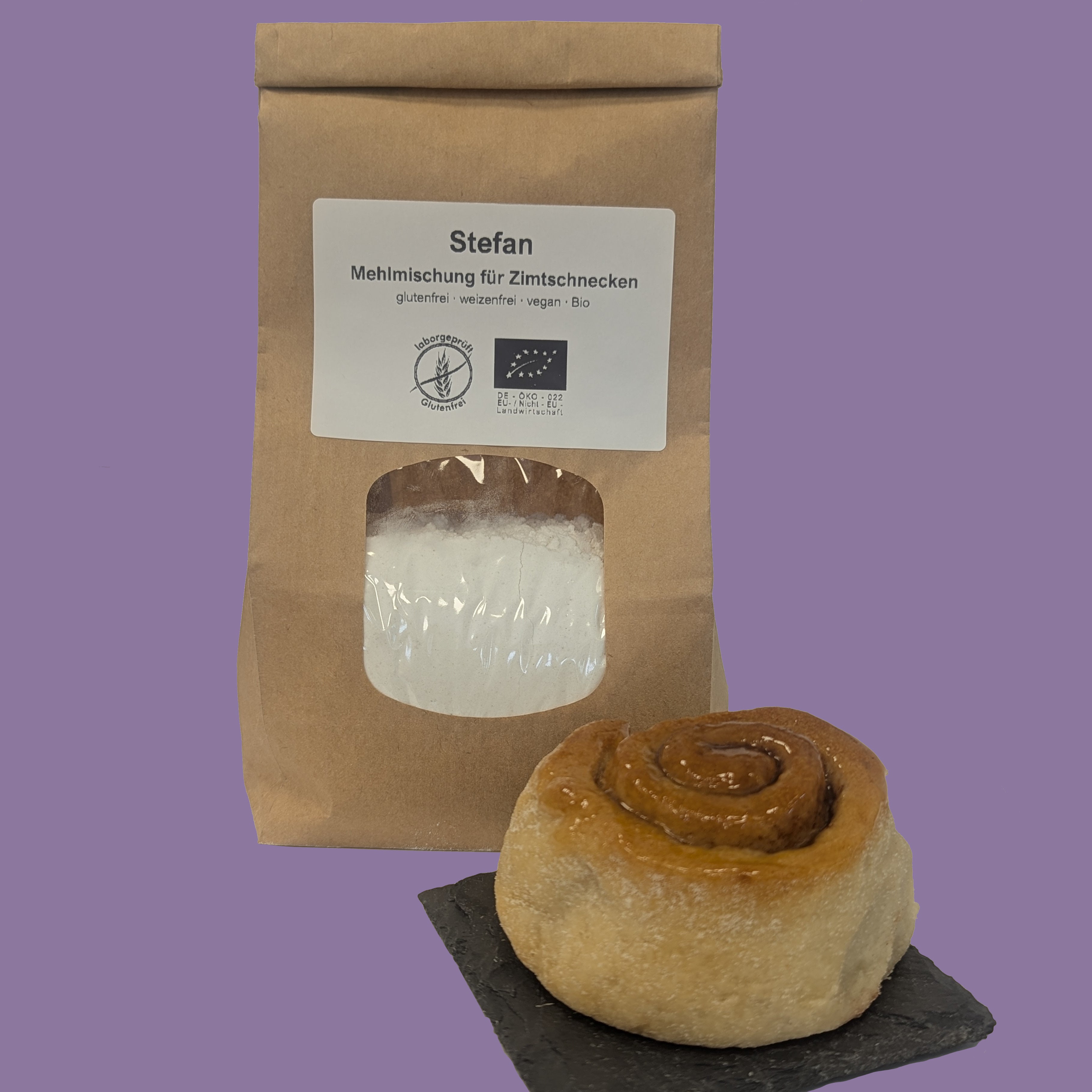 Stefan - Die lockere glutenfreie Zimtschnecken Bio-Backmischung