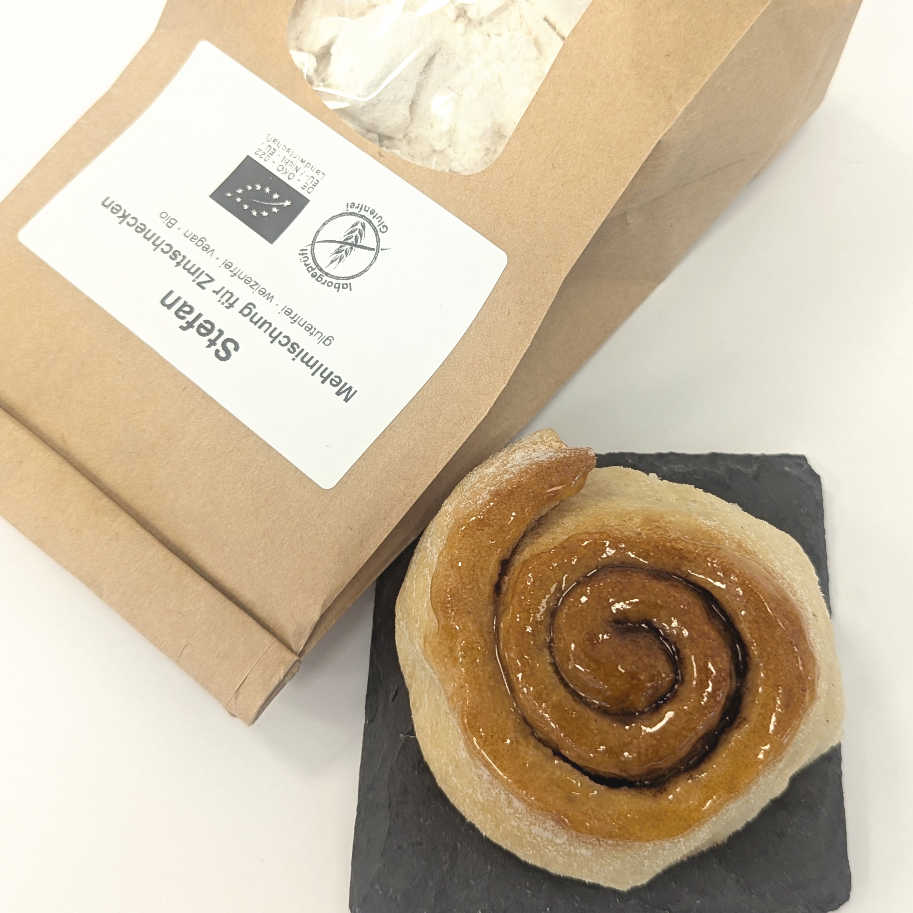 Stefan - Die lockere glutenfreie Zimtschnecken Bio-Backmischung