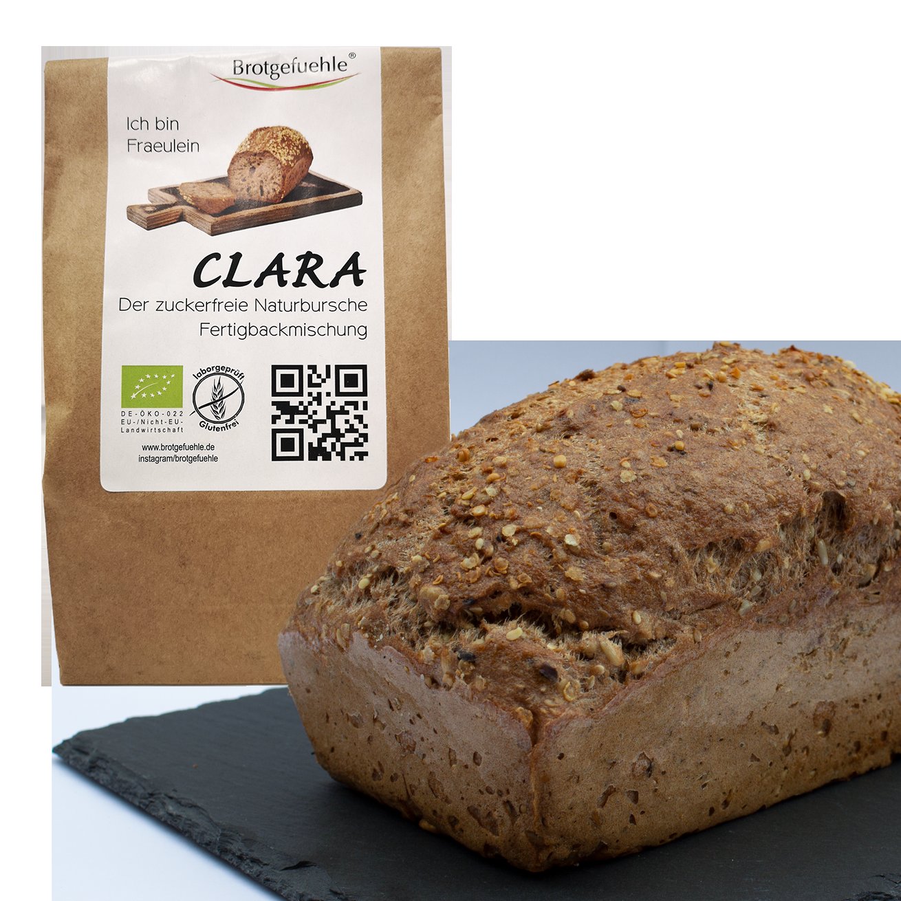 Fräulein Clara Brotbackmischung mit Brot